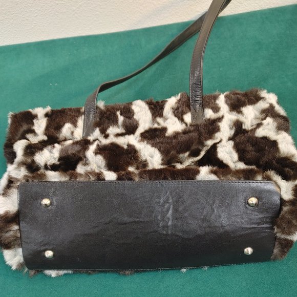 faux fur tote/purse by Rob Ference Los Angeles - Picture 2 of 10